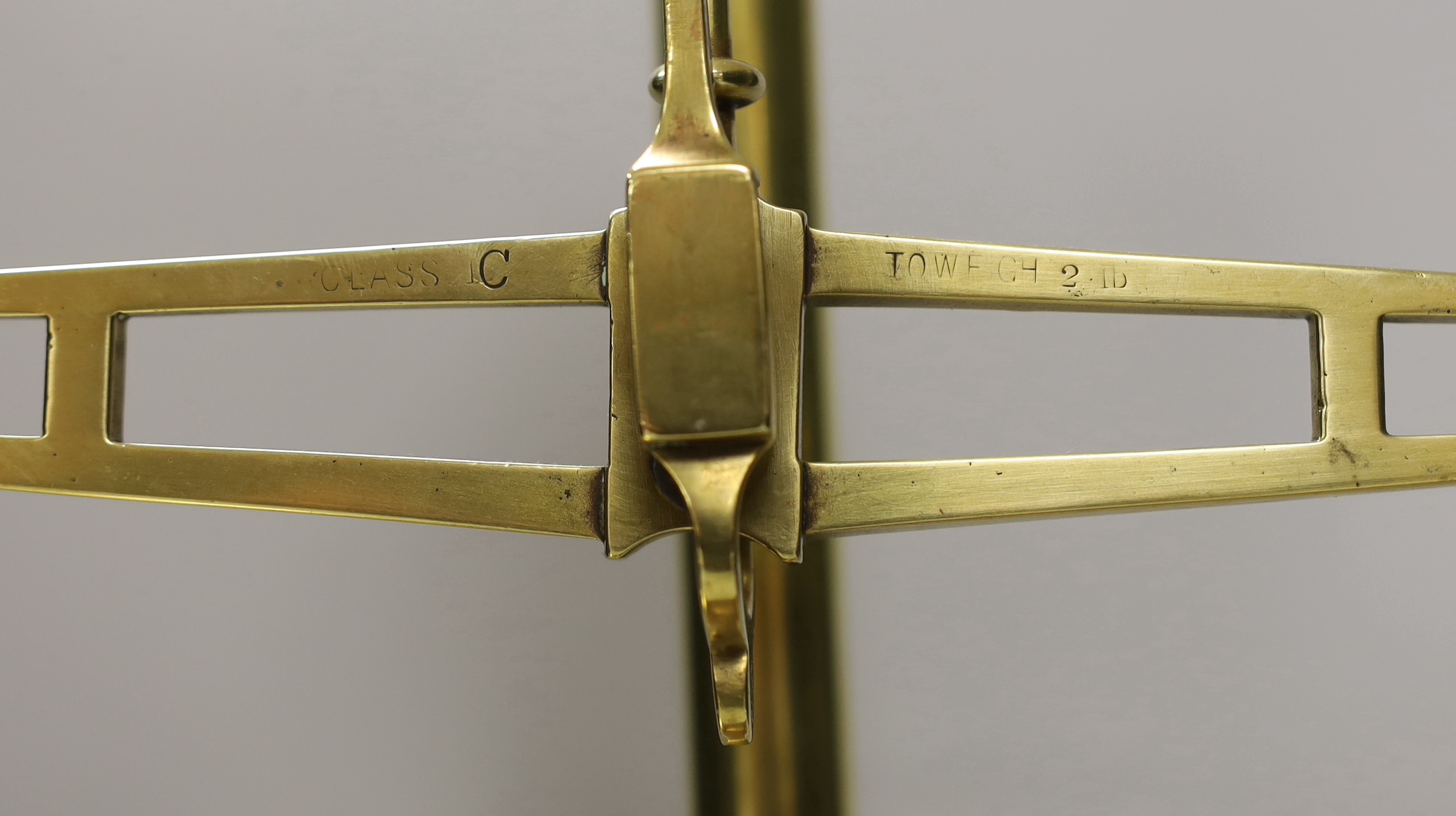 A set of Victorian brass balance scales and weights